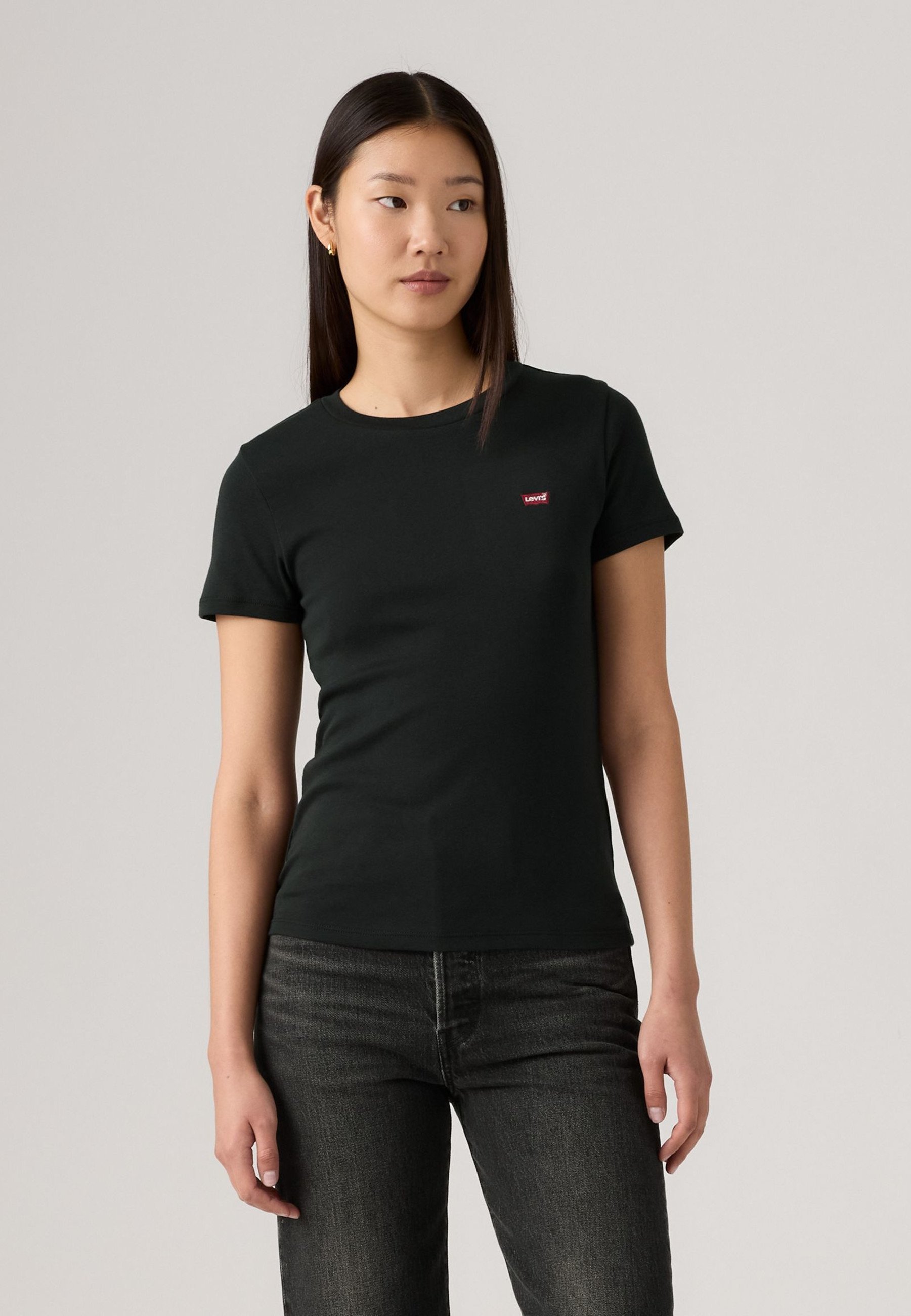 Levi's® ESSENTIAL TEE 3-PACK - Basic T-shirt - antraciet/wit/peacoat