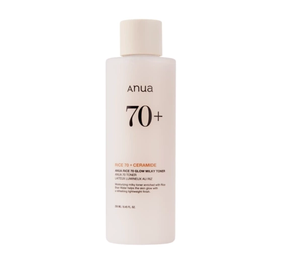 Anua Rice 70 Glow Milky Toner nawilżający tonik do twarzy 250 ml