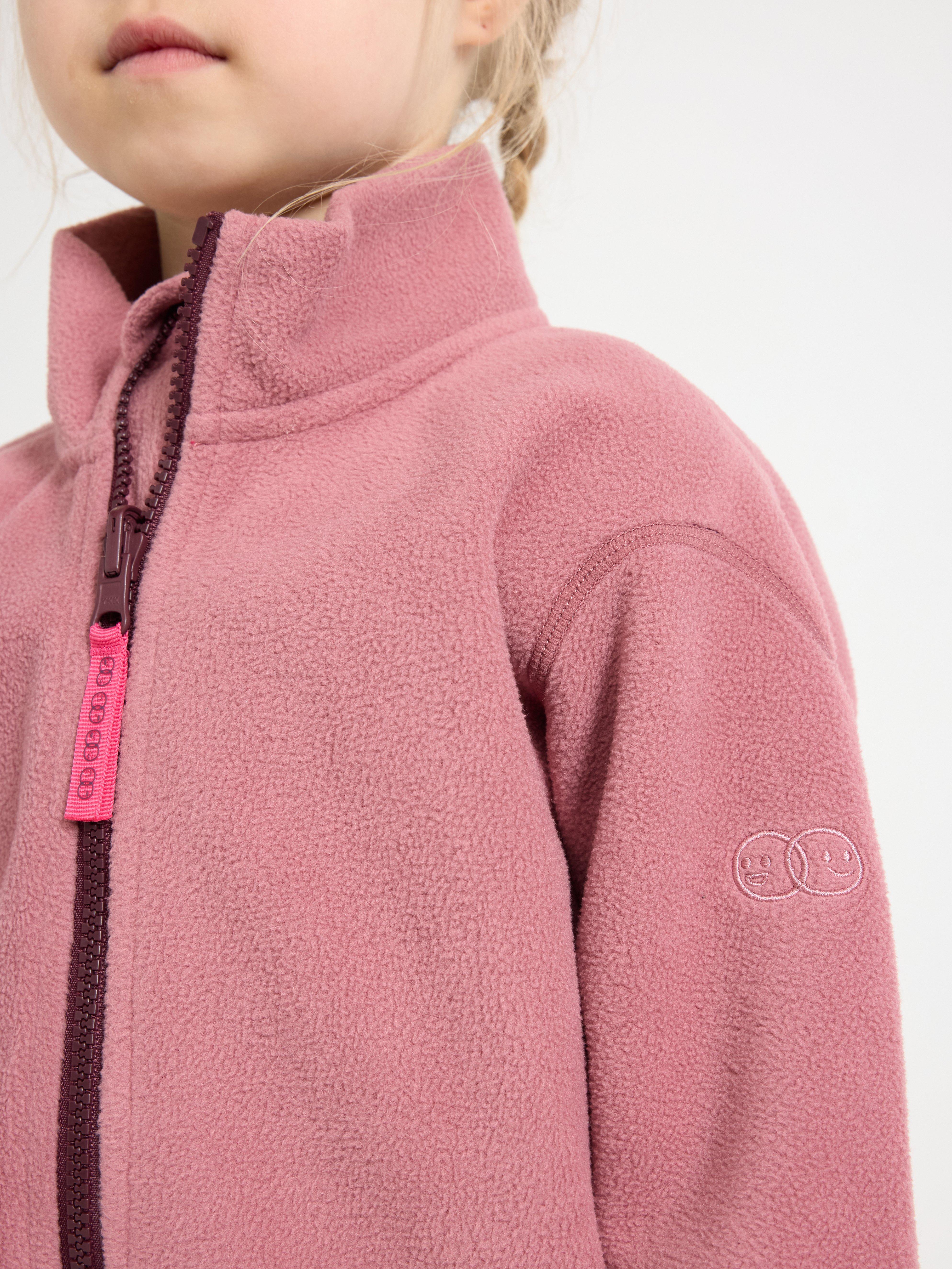 Vattentät vindfleecejacka – Kids Performance Wear Dusty Pink