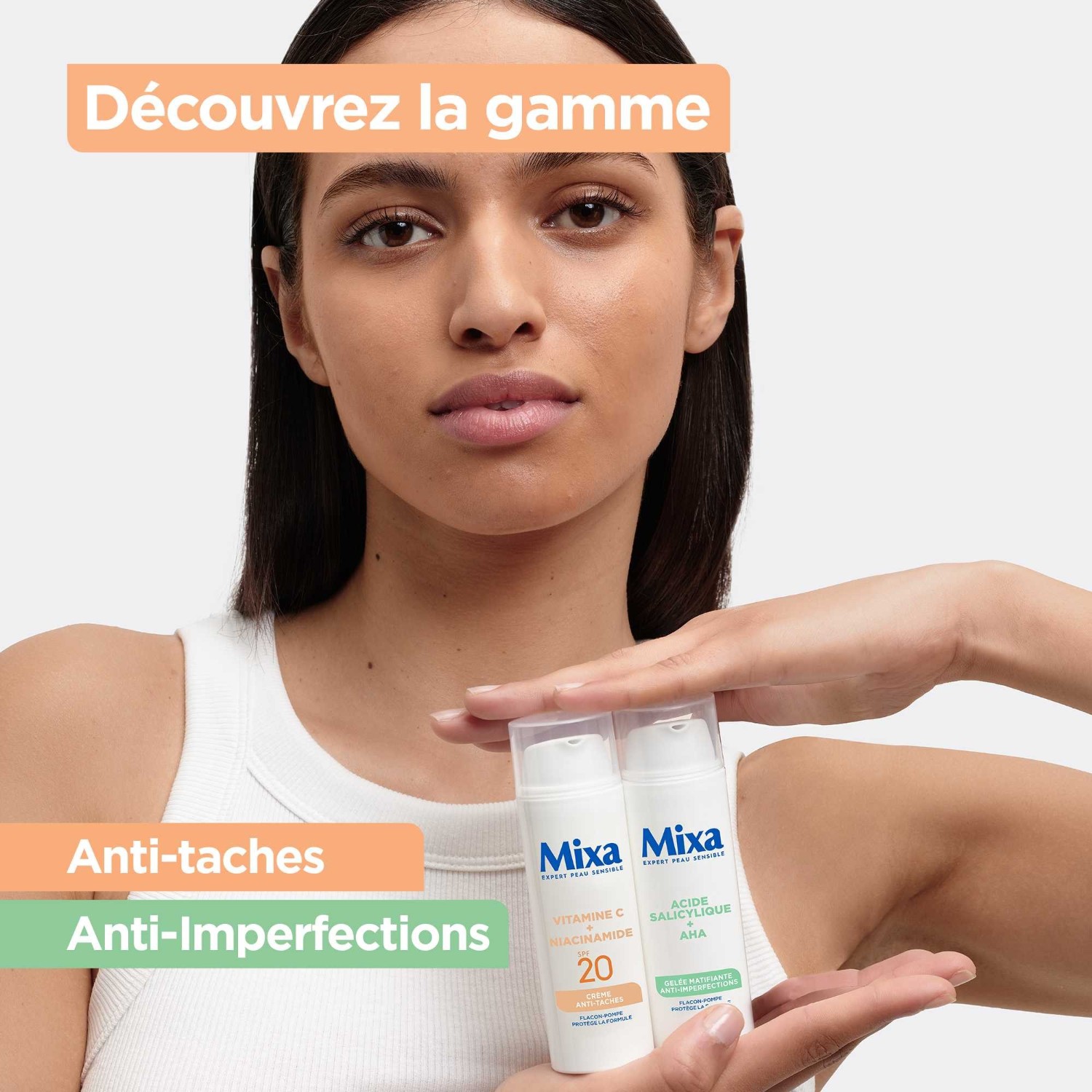 Mixa Crème Anti-taches à la Vitamine C et Niacinamide