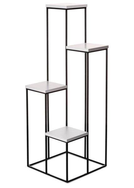 Nowoczesny kwietnik czarno biały 110 cm LOFT
