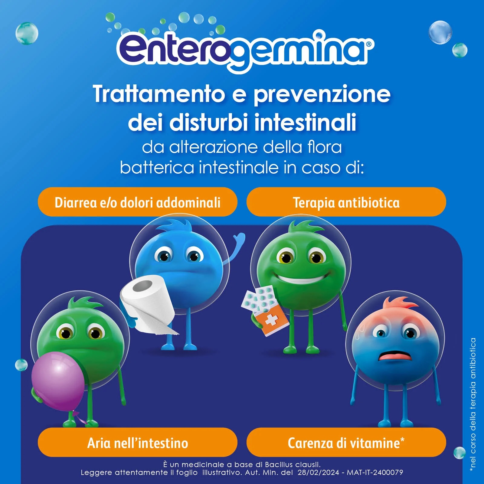 ENTEROGERMINA Enterogermina 4 milliards/5 ml 10 flacons de ferments lactiques