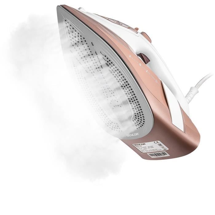Ferro a vapor - SENCOR - SSI 8300RS - 3200 W - 350 ml - 45 g/min - Branco/Rosa