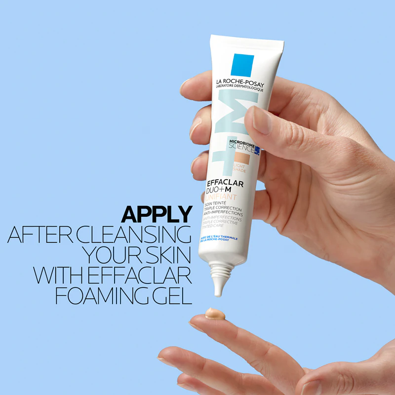 La Roche-Posay Effaclar DUO+M Unifiant creme tonalizante claro com efeito hidratante