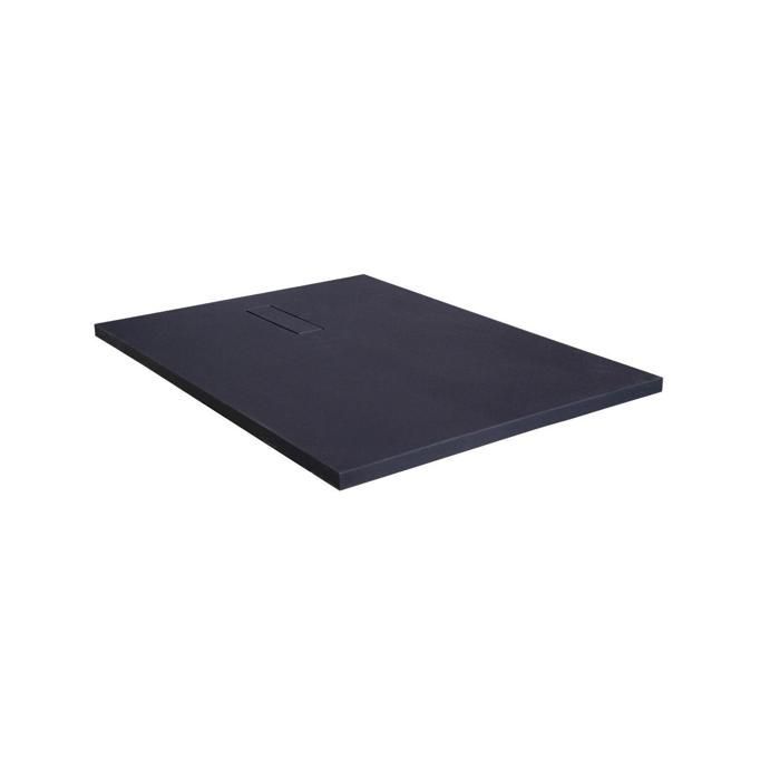 Piatto doccia SOMA extrapiatto effetto pietra, grigio antracite - Scarico incluso
