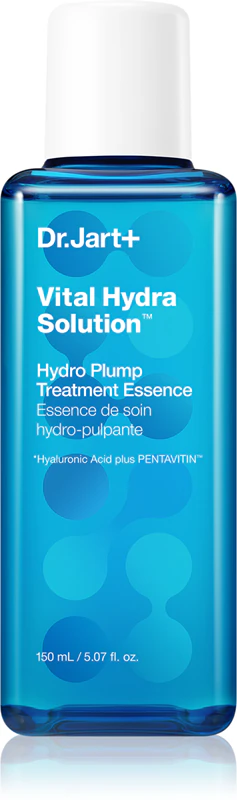 Dr. Jart+ Vital Hydra Solution™ Hydro Plump Treatment Essence é uma essência hidratante com ácido hialurônico.