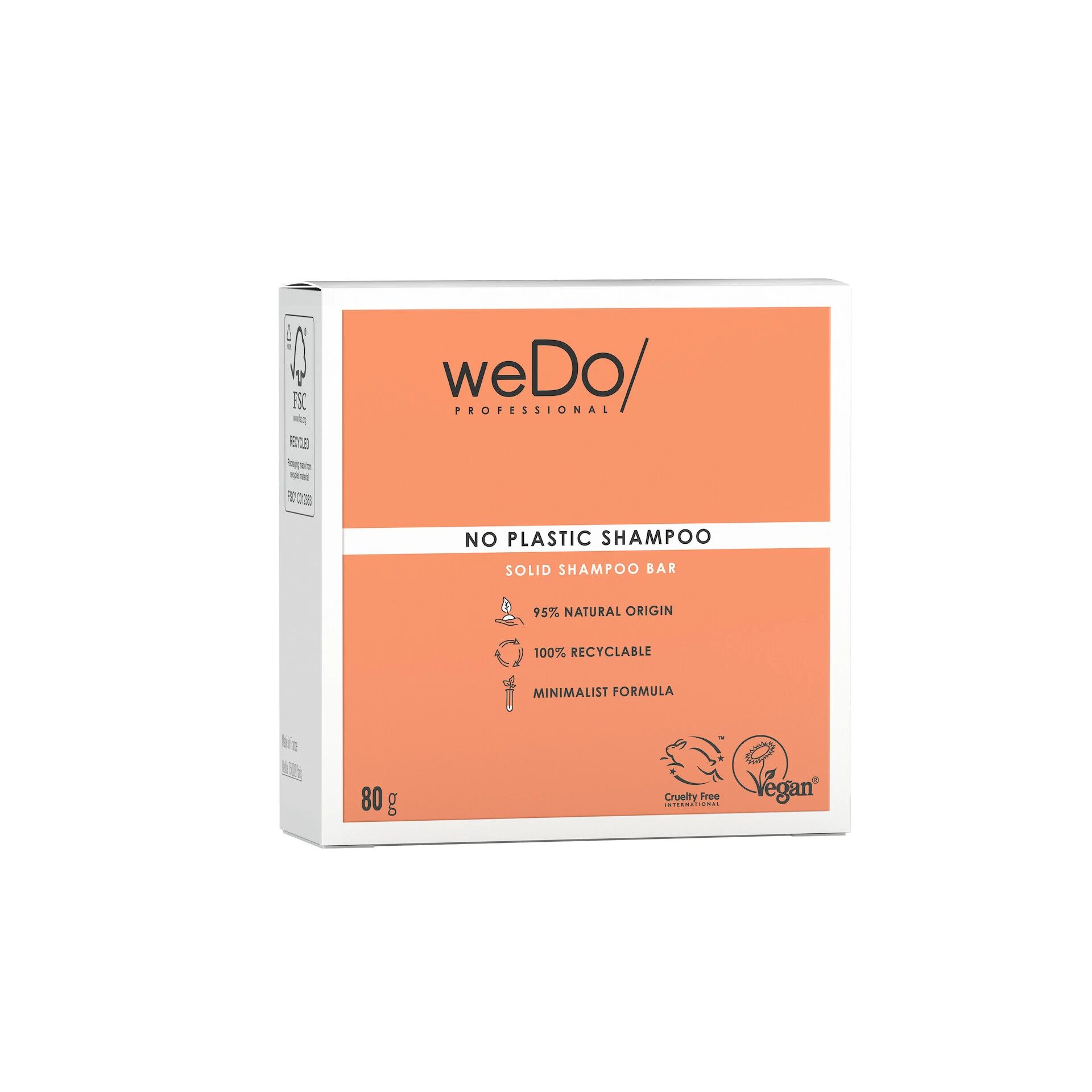 Šampon u čvrstom stanju 80 g - weDo Professional