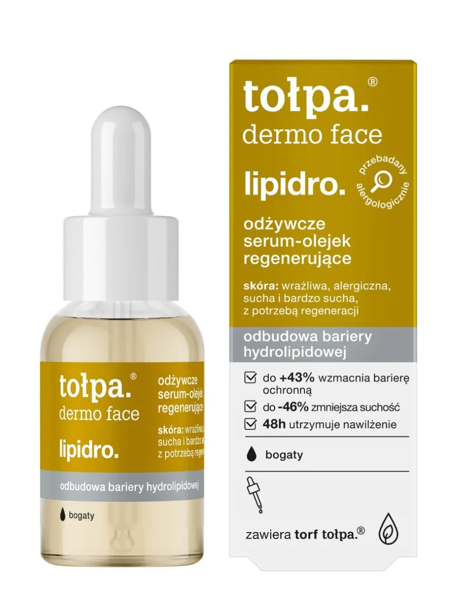Tołpa Dermo Face Lipidro - Odżywcze serum-olejek regenerujące 30ml