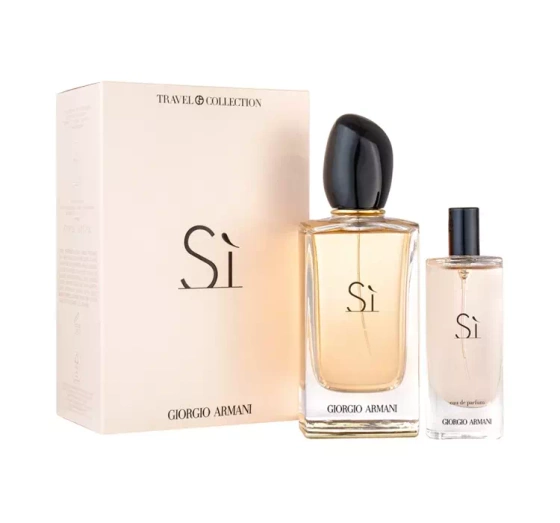 Armani Sì Travel Collection woda perfumowana spray 100 ml   15 ml