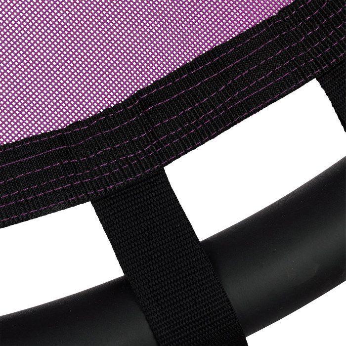 Relaxdays Balançoire nid d'oiseau rond 80 cm à suspendre panier enfant adulte jardin extérieur 100 kg, violet