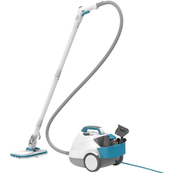 BLACK+DECKER - BHSMP2314-QS - 2300W Multifunktions-Dampfreiniger mit Behälter - 1,2L Tank - 8m Kabel - 14 Zubehörteile