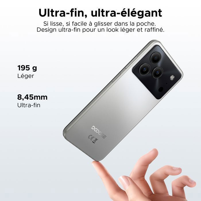 DOOGEE Note56 Android 16 Smartphone Pas Cher, 6150mAh Telephone 6.56