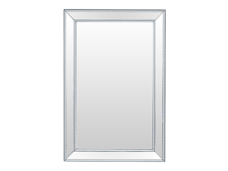 Lustro ścienne Diamant 80x120 cm srebrne