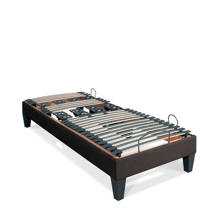 Base de cama eléctrica Rochereau de 80x200 cm con láminas y soportes.
