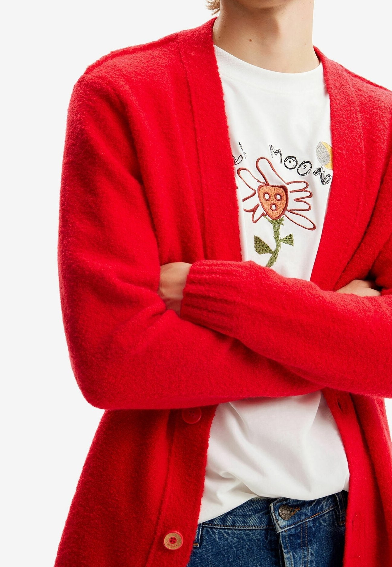 Desigual kardigán - piros