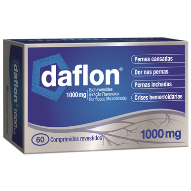 Daflon-tabletit 1000 mg 60 yksikköä 60 tablettia 60 tablettia