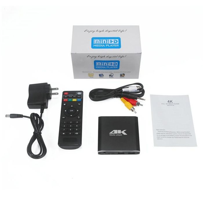 Passerelle Multimédia 4K Lecteur Automatique HDMI Micro SD USB Disque Dur ROM 8 Go YONIS