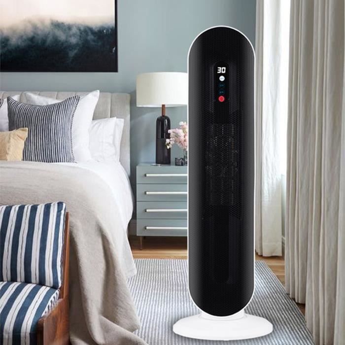 Termoventilatore elettrico potente da 2000 W, riscaldamento rapido, telecomando con protezione antiribaltamento e contro il surriscaldamento.