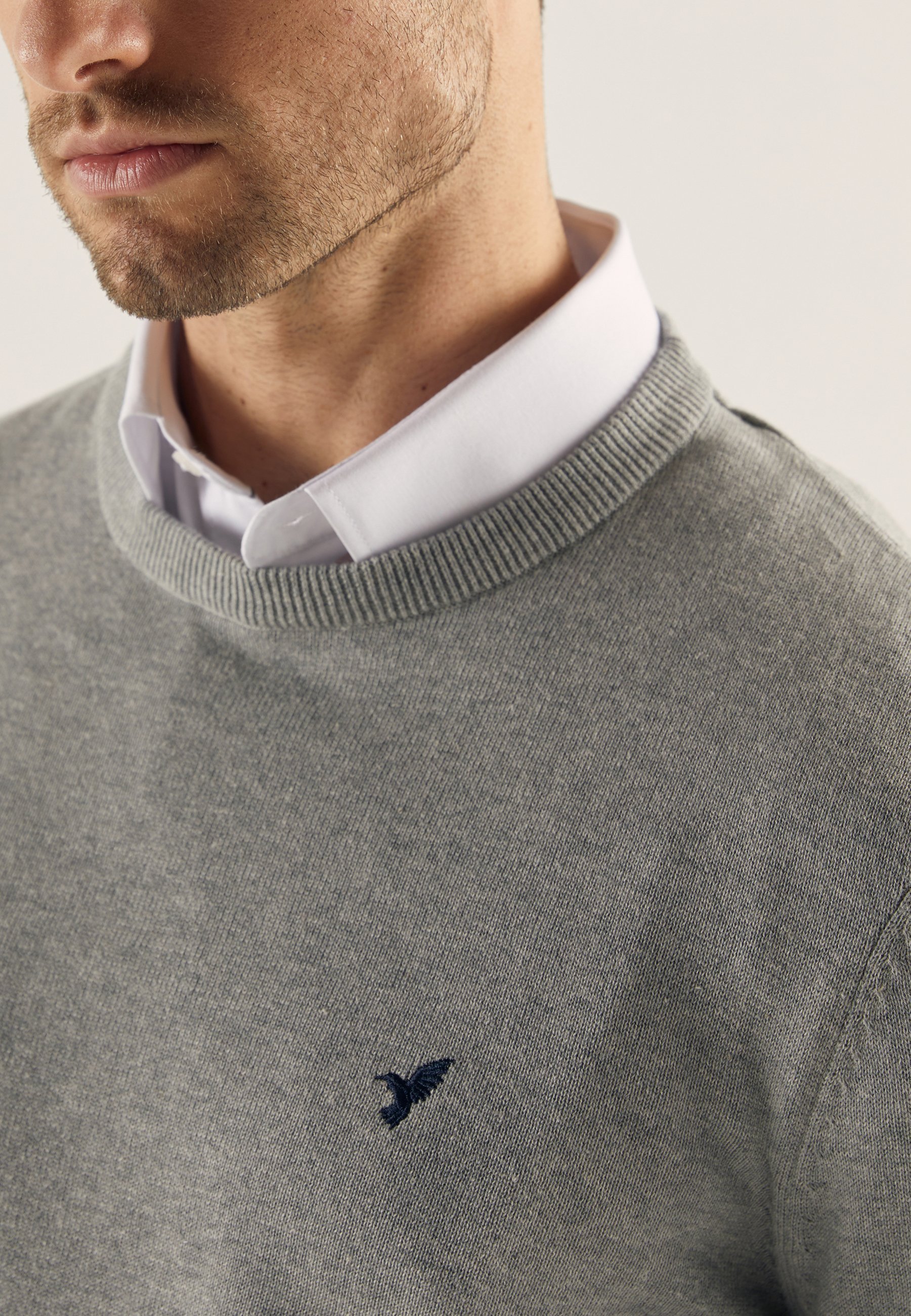 Pull Pier One - gris chiné