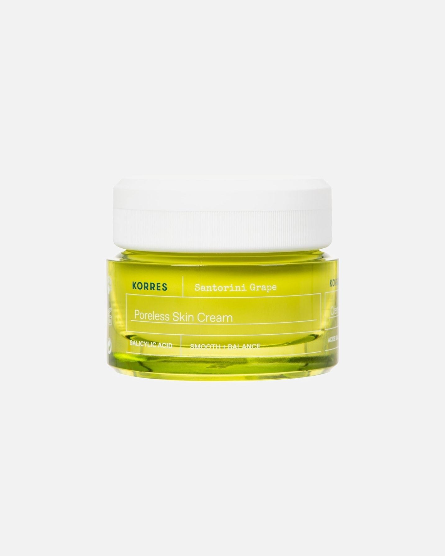 KORRES SANTORINI TRAPE poras valantis kremas nuo spuogų, 40 ml
