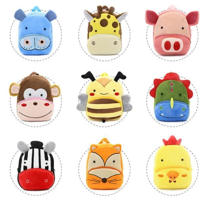 Cartoon Animal Backpack, School Bag, 3D Animal Design, Lightweight for Children, Girls, Boys, and Babies 1-4 Years Old, Giraffe