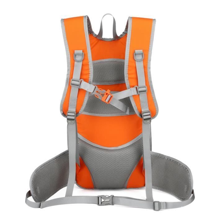 Mochila multifuncional de 18 litros - Sistema MOLLE - Naranja - Impermeable - Tiras reflectantes - Ajustable