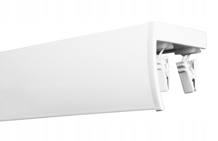 Karnisz Sufitowy Aluminiowy DUO Podwójny z Maskownicą 130 cm
