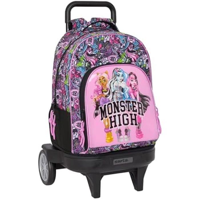 Mochila com rodinhas - SAFTA - Monster High - Compacta - Removível - Infantil