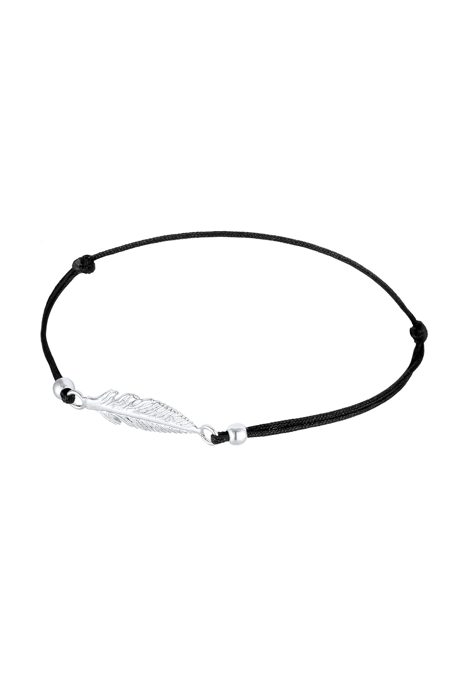 Elli Femmes symbole de plume avec nylon en argent sterling 925