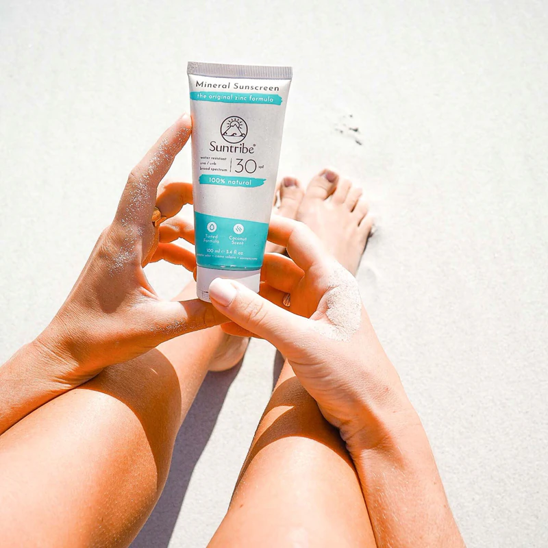 Suntribe Mineral Sunscreen zonnebrandcrème met mineralen