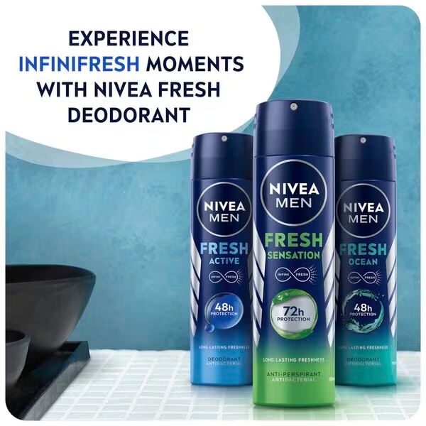 NIVEA Men Sensation Fresh dezodorant v spreji 150 ml