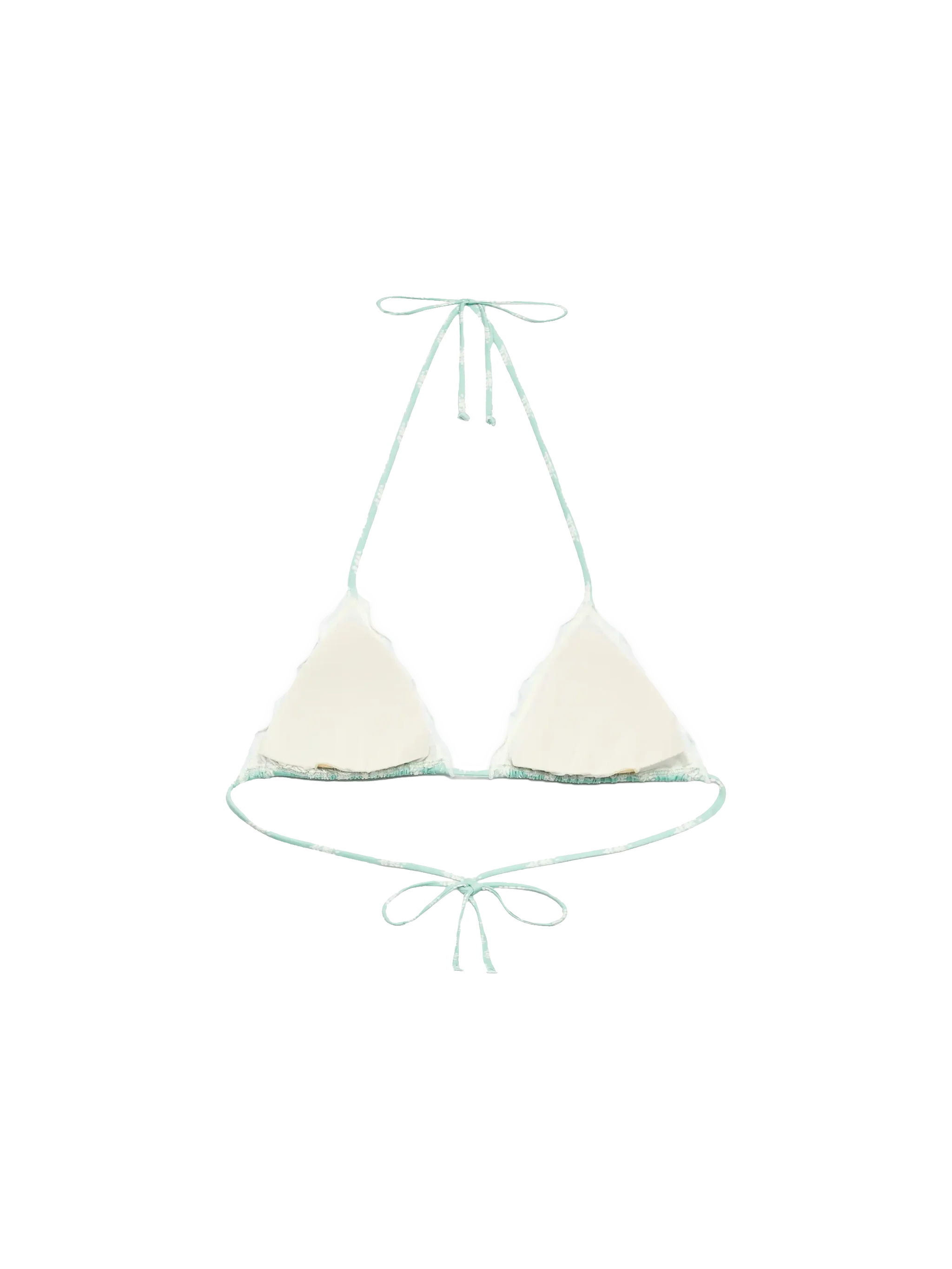 Top triangular clásico Sagitario con estampado floral