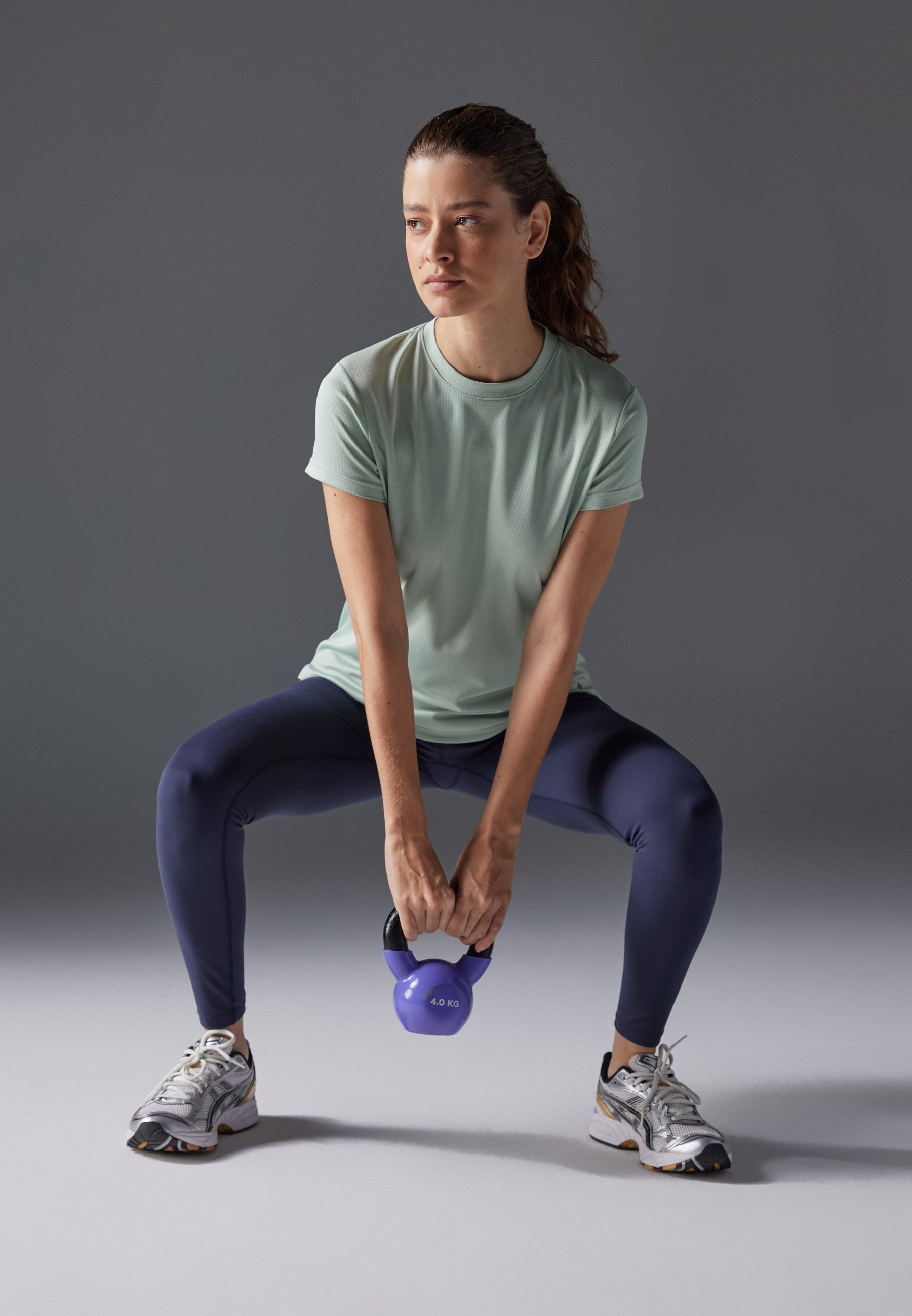 Sportovní tričko Even&Odd active Essential s krátkým rukávem a reflexním proužkem - Základní tričko - mátově zelená