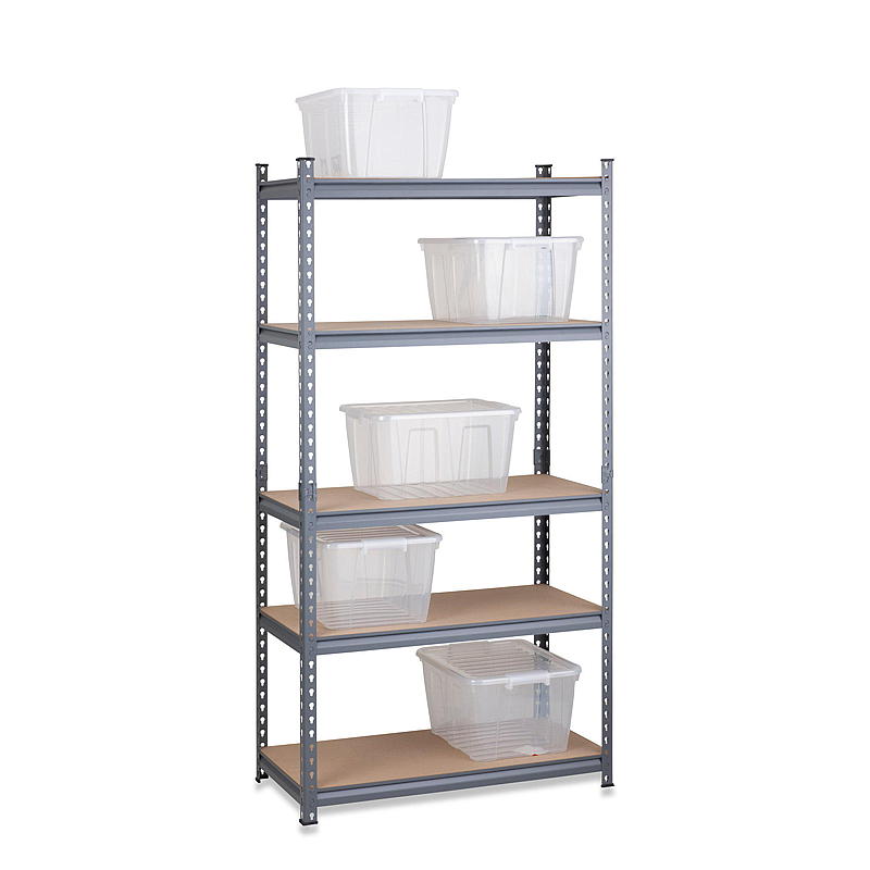 Bibliothèque Work Steel 183 x 91,4 x 45,7 cm, 5 étagères