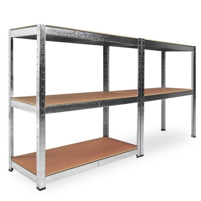 Estantería metálica de alta resistencia con 5 baldas - 170x75x30cm - Carga máxima 350 kg