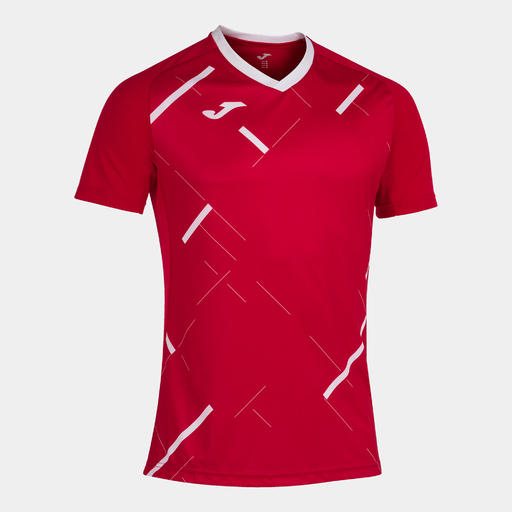 Tricou cu mânecă scurtă Joma Tiger III roșu alb