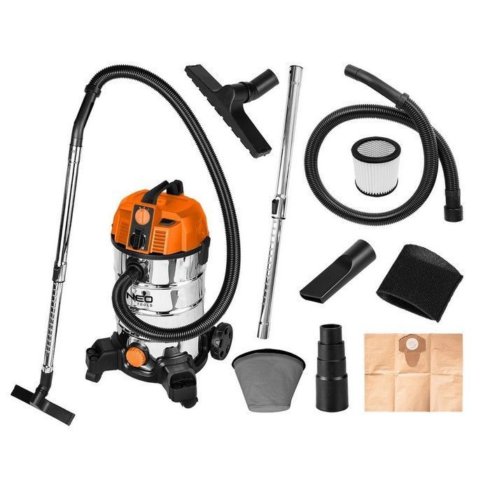 Industrial vacuum cleaner - NEO - 1600W - 35L - HEPA filter - Wet and dry use - Blower function