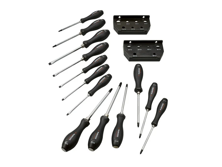 Tournevis PARKSIDE PERFORMANCE® Bohrmaschinen-Set, 15-teilig