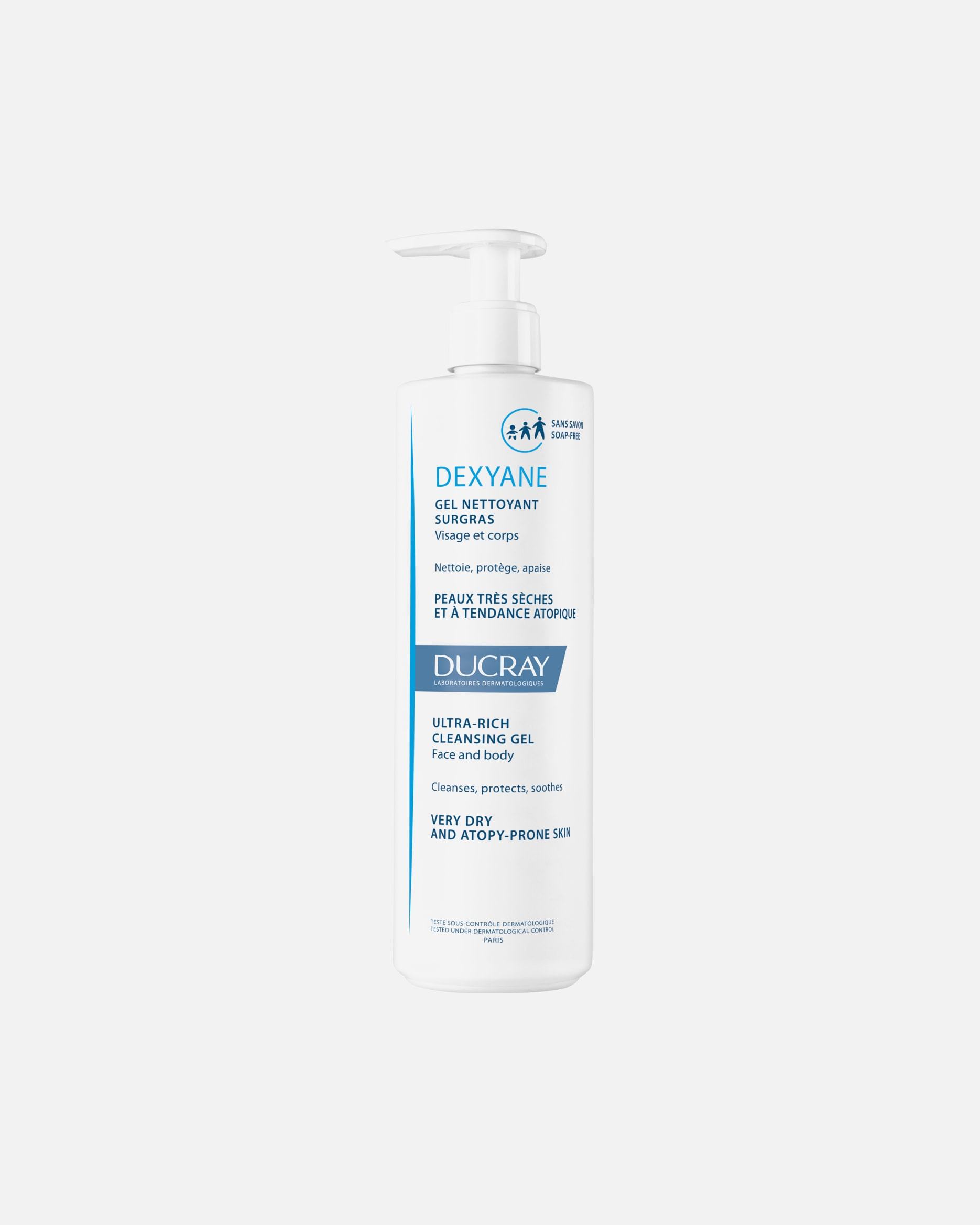 Ducray DEXYANE Ultra bogati gel za čišćenje - 200 ml