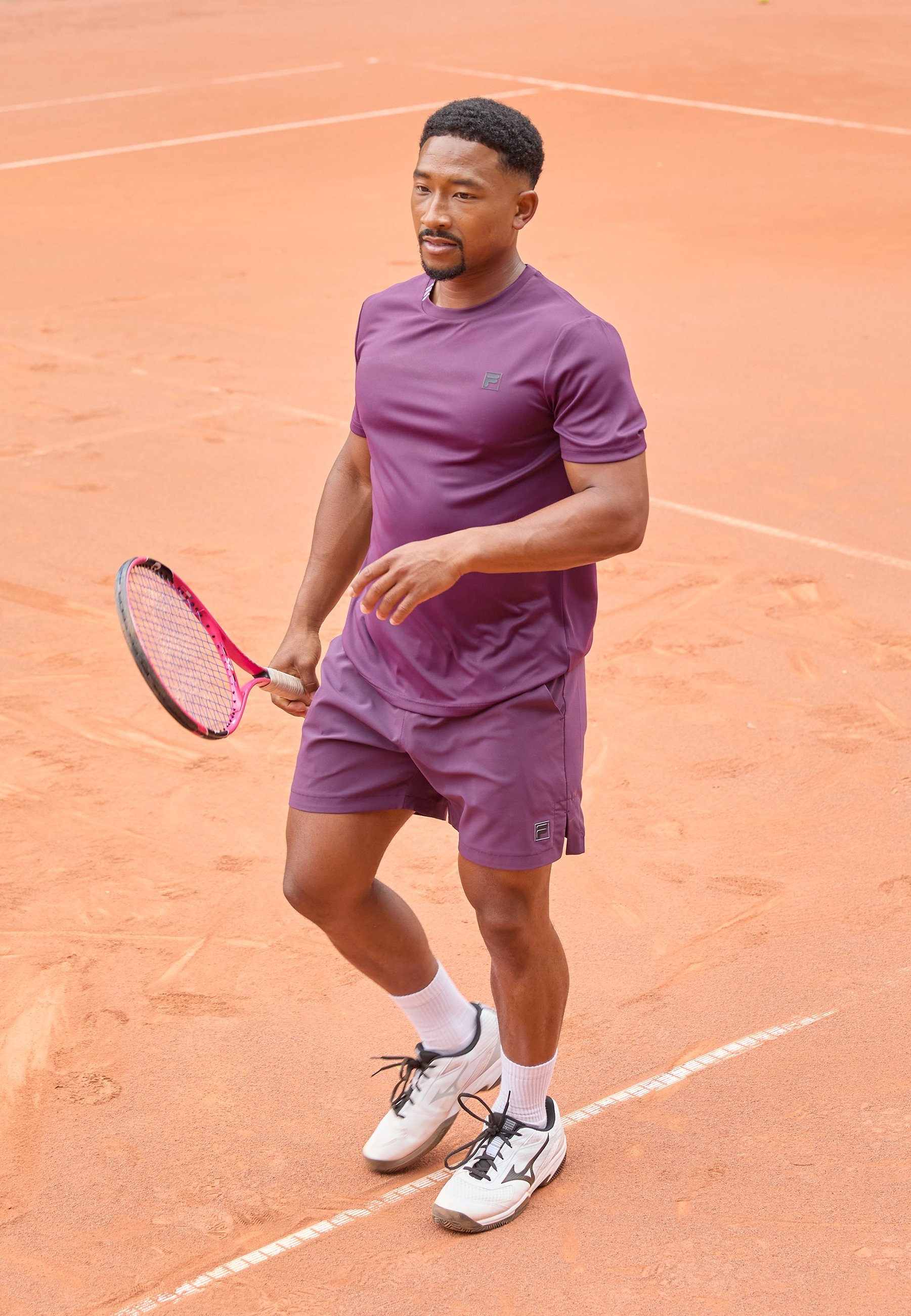 Fila MATEO - T-shirt stampata - color mora