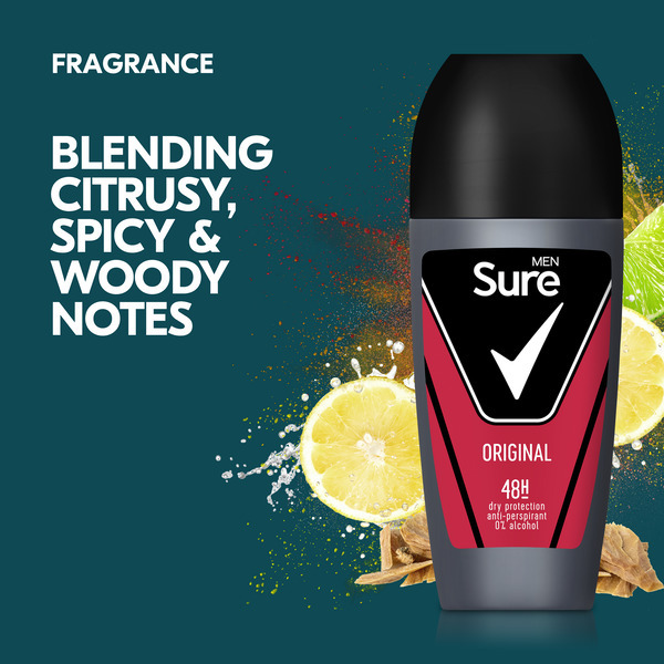 Deodorant antiperspirant Sure Men Roll On Base Original 50 ml