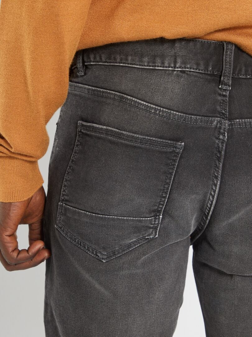 Calça jeans slim stretch - L30 - CINZA
