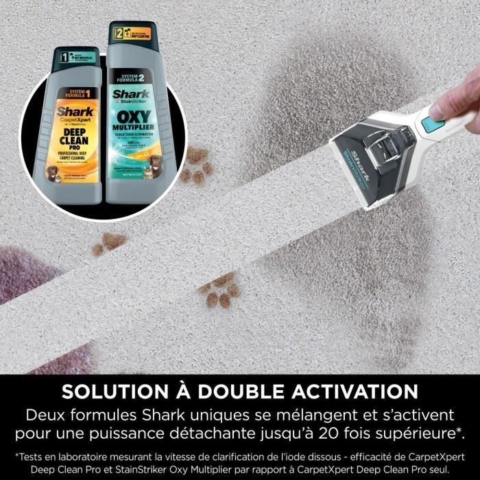 SHARK StainStriker PX200EUT - Remove manchas, limpa e aspira - Raio de ação de 5,7 metros - Compacto e portátil