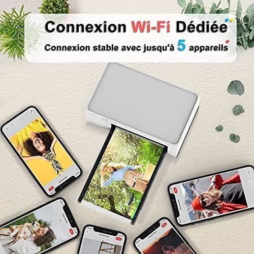 Stampante fotografica Wi-Fi Liene - 20 fogli di carta 10x15 cm - Alta qualità, portatile