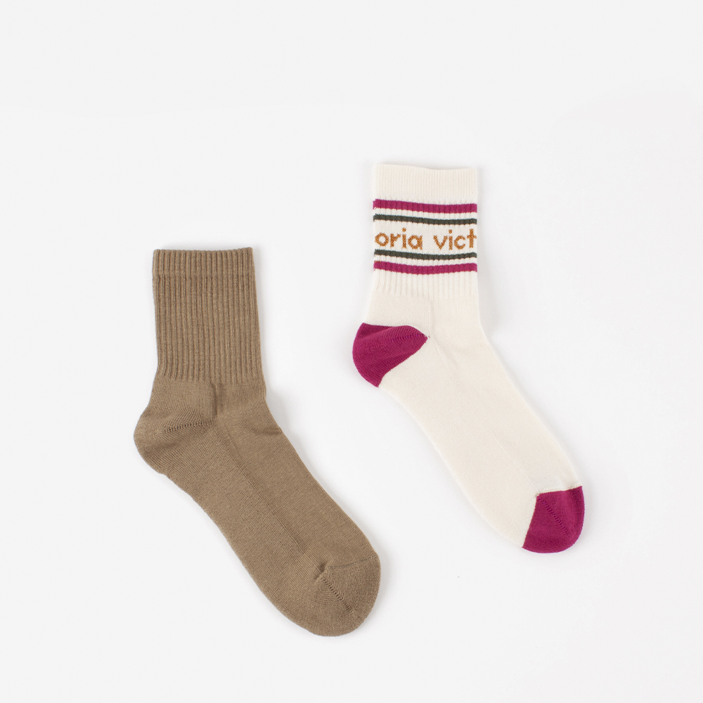 Șosete până la genunchi din bumbac V. Things cu detalii din lurex