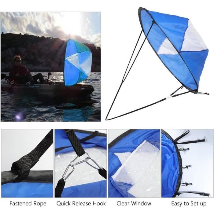 Kayak sail - Not specified - 108 cm - PVC - Blue - Foldable