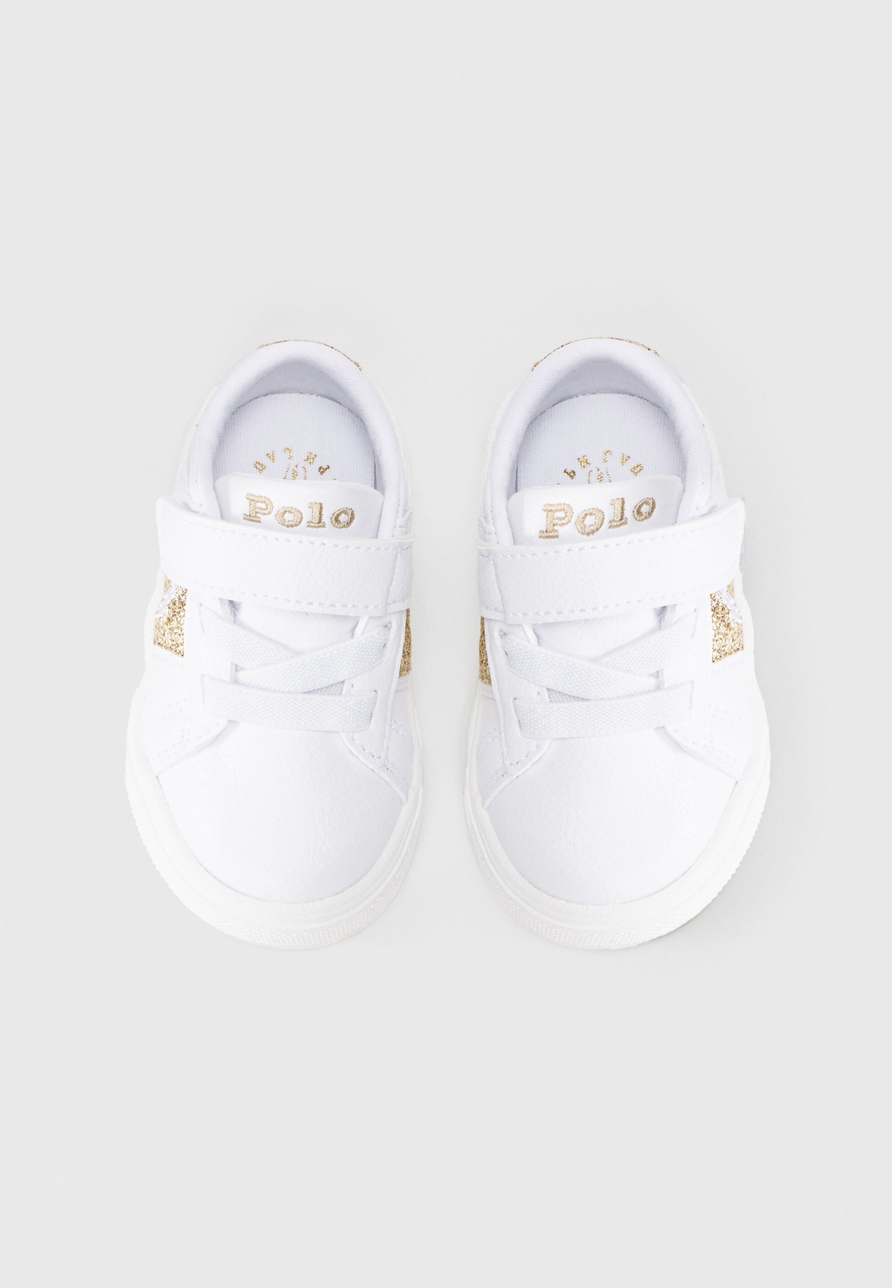 Polo Ralph Lauren FRAZIER UNISEX - Sneakers - wit/goudkleurig