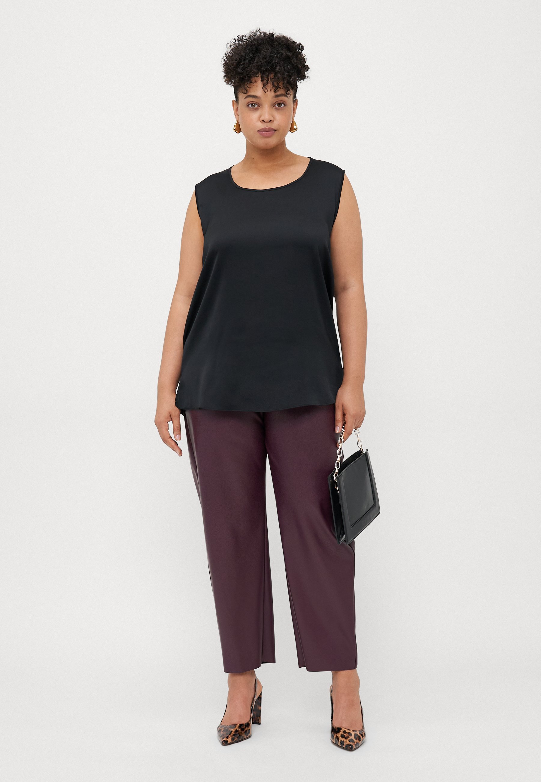 Persona by Marina Rinaldi OCCHIO - Broek - roodbruin