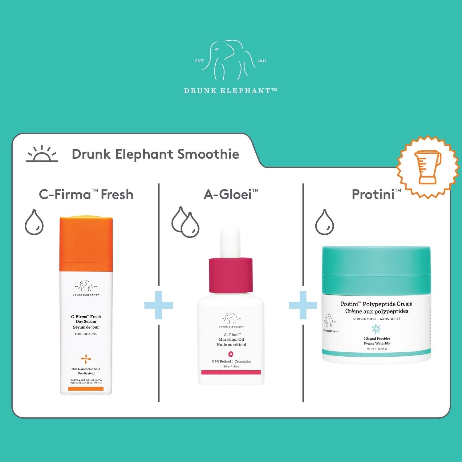 Drunk Elephant Feuchtigkeitsserum C-Firma™ Fresh Day Serum – 28 ml