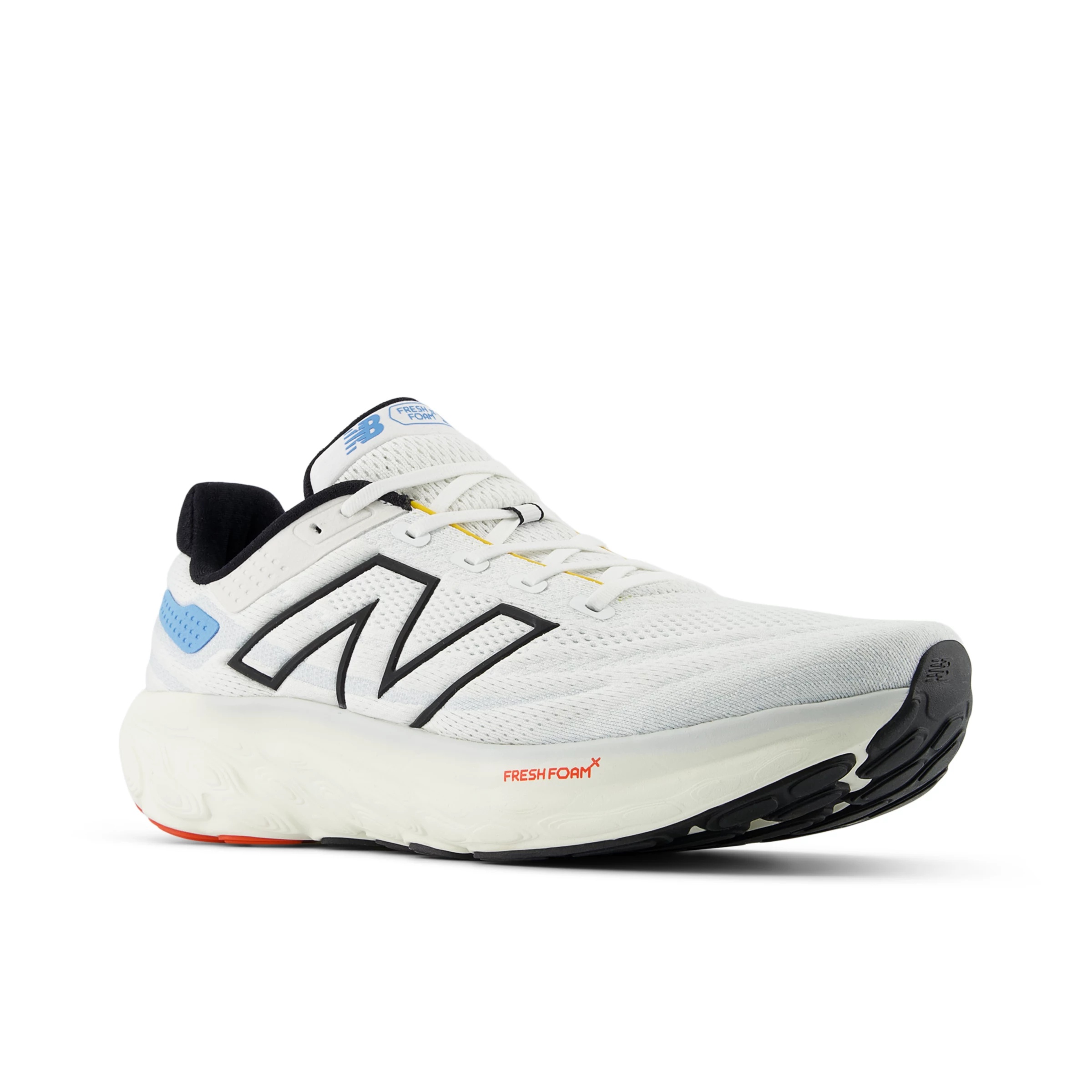 Fresh Foam X 1080 v13 White con black e coastal blue